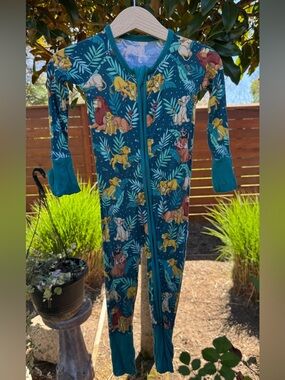 Little Sleepies Disney Lion King Simba’s Sky bamboo footie 6-12 months